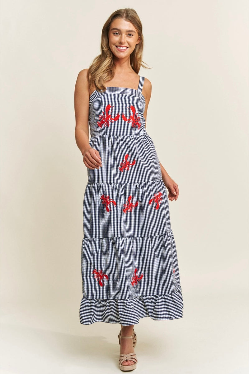 Lobster Gingham Dress – Fox + Wit Boutique