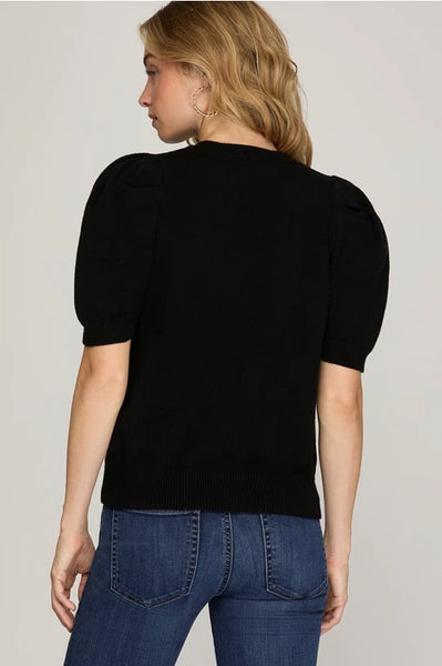 Taylor Short Sleeve Sweater