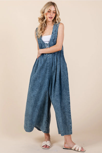 Denim Romper