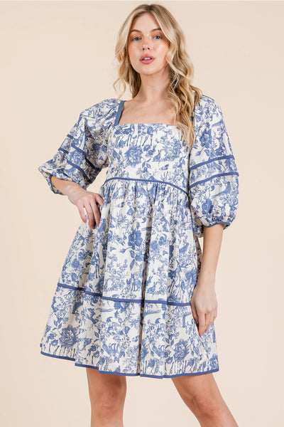 Amelie Toile Dress