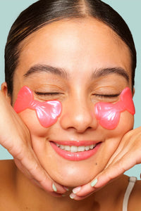 Pretty in pink brightening undereye masks