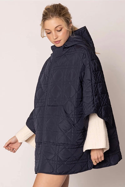 Lauren Quilted poncho