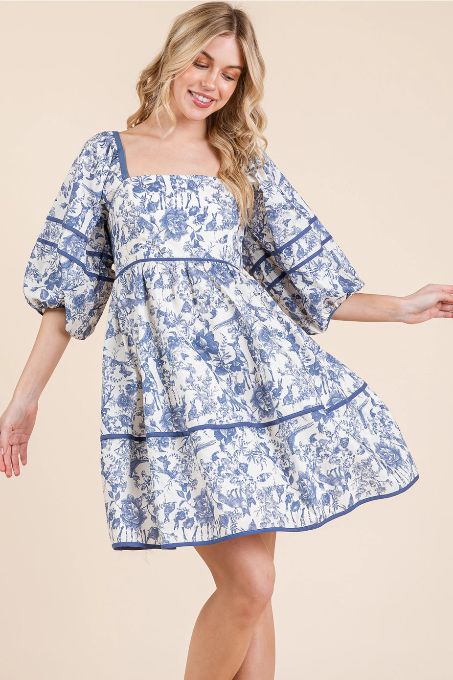 Amelie Toile Dress