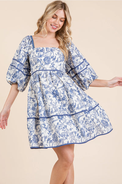 Amelie Toile Dress