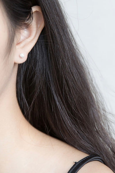 Favourite Things Sterling Snowball Earrings