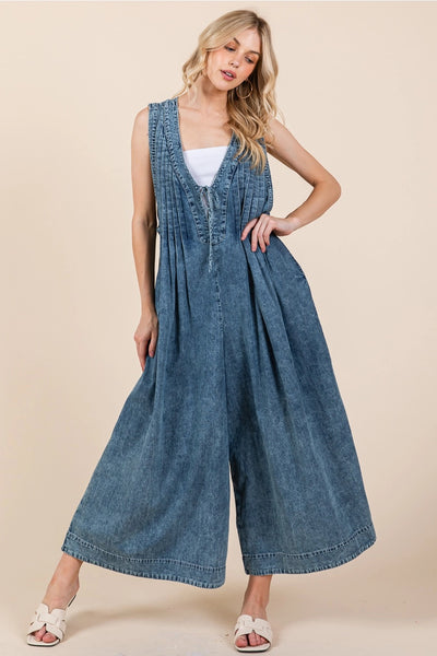 Denim Romper