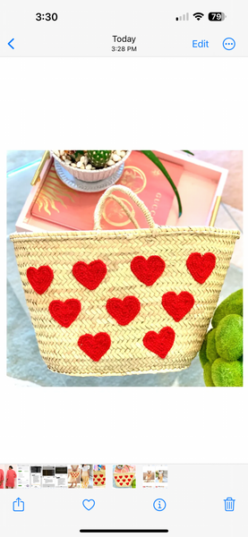 Heart French Market tote