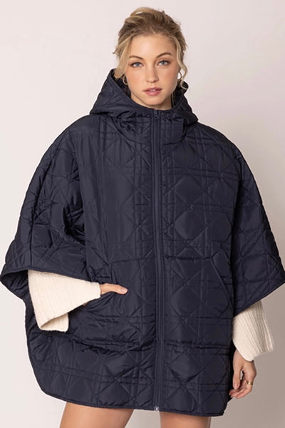 Lauren Quilted poncho