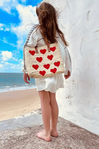 Heart Tote with long handle