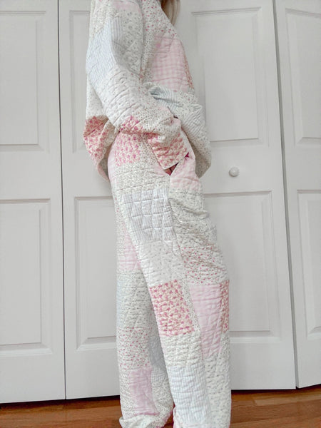 So Good! Pink Quilted joggers