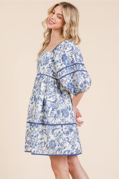 Amelie Toile Dress