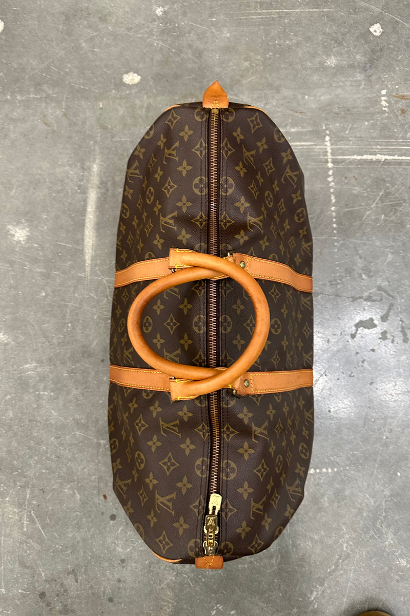 Louis Vuitton Monogram Keepall Bandouliere 50 Boston Travel Hand Bag P2930