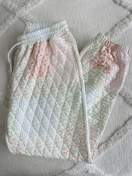 So Good! Pink Quilted joggers