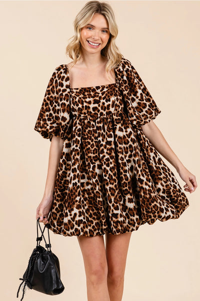 Leopard Bubble Dress