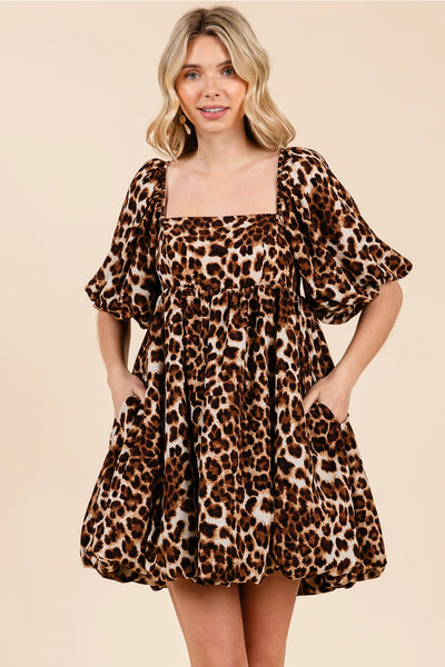Leopard Bubble Dress