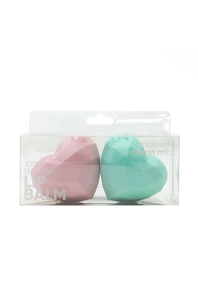 Heart lip balm 2 pack