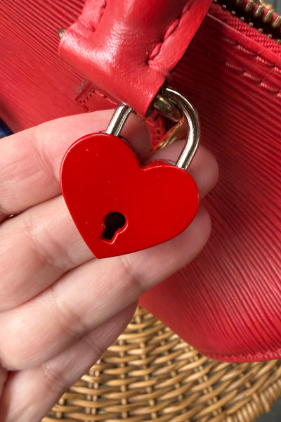 Heart Padlock Charm