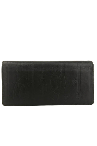 Pasha de Cartier Matrix Leather Long Bifold Wallet