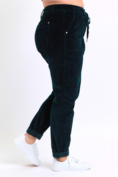 Green Corduroy Joggers by JB