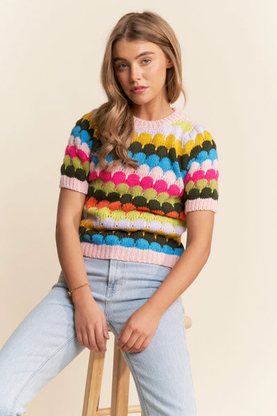 Aesha scallop pullover