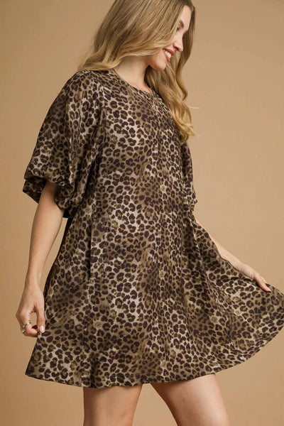 Bella Leopard Print Dress