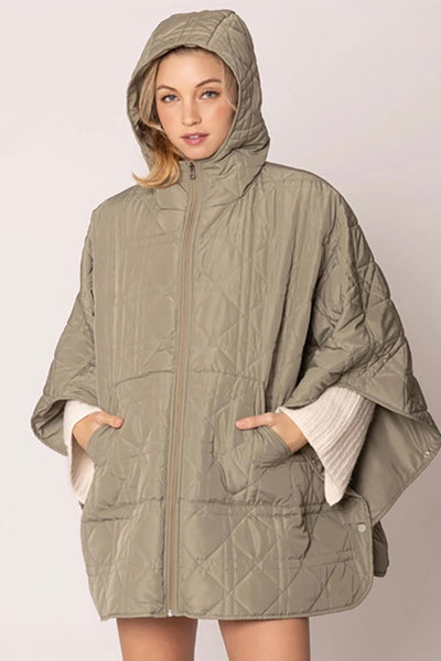 Lauren Quilted poncho