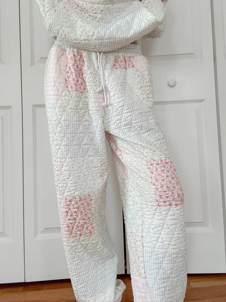 So Good! Pink Quilted joggers
