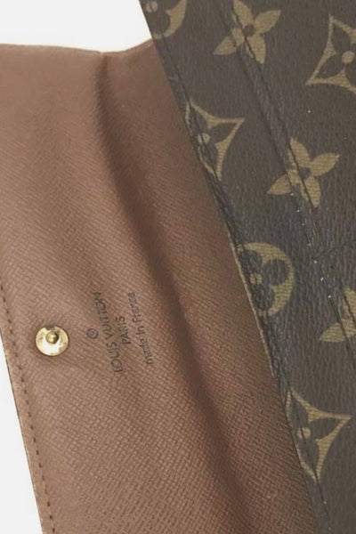 Louis Vuitton Monogram Sarah Long Bifold Wallet