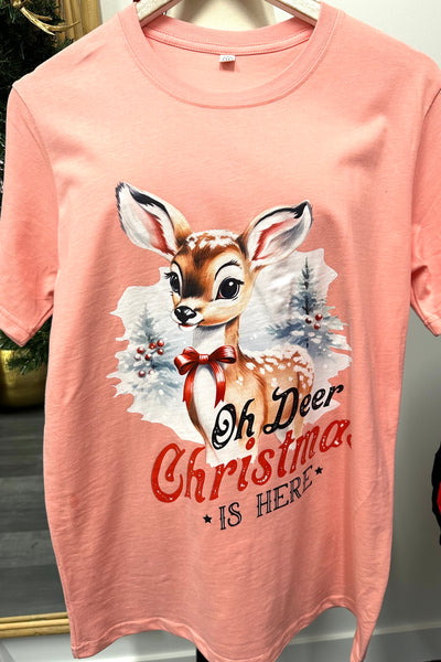 Oh Deer Christmas Tee