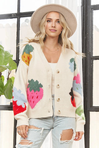 Strawberry Cardigan