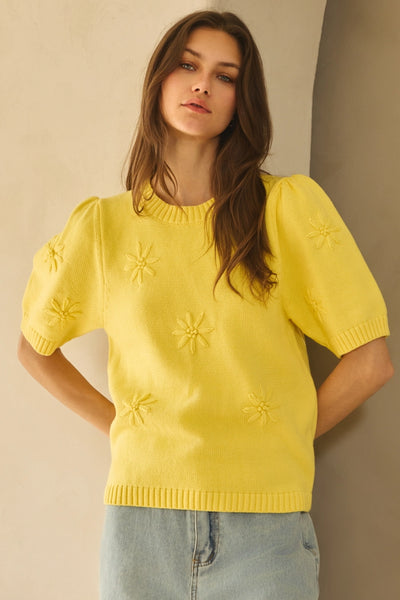 Daisy Knit Pullover