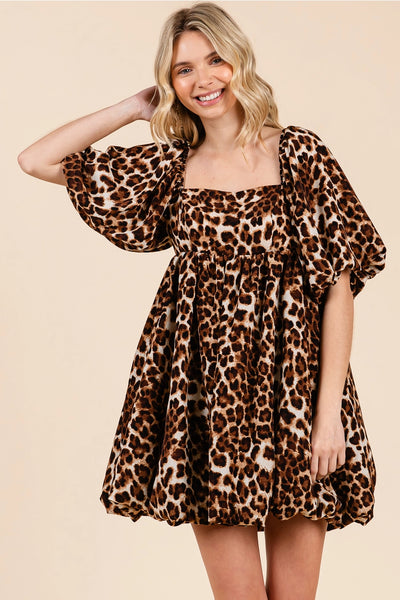 Leopard Bubble Dress
