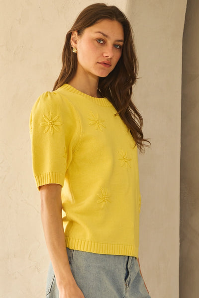 Daisy Knit Pullover