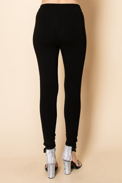 Sparkle Tuxedo Seam Tights