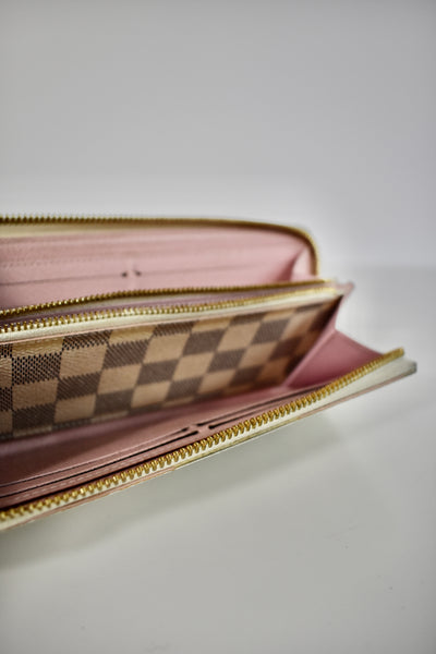 Louis Vuitton Damier Azur Portefeiulle Clemence Zip around Wallet