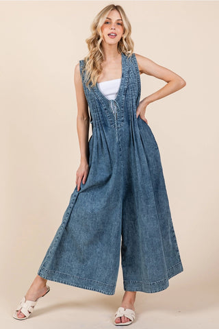 Denim Romper