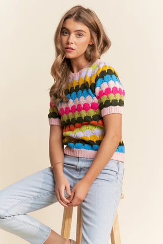 Aesha scallop pullover