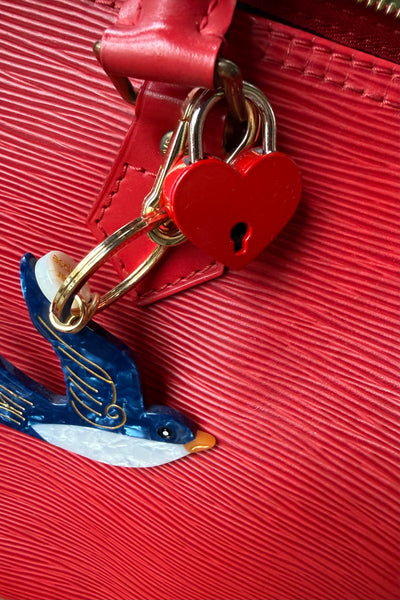 Heart Padlock Charm