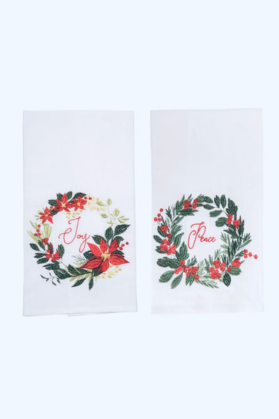 Heirloom Embroidered Dish Towel Bundle