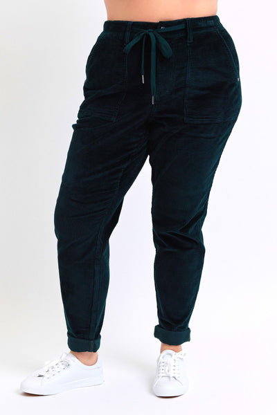 Green Corduroy Joggers by JB