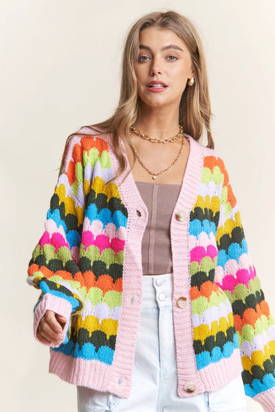 Aesha scallop cardigan