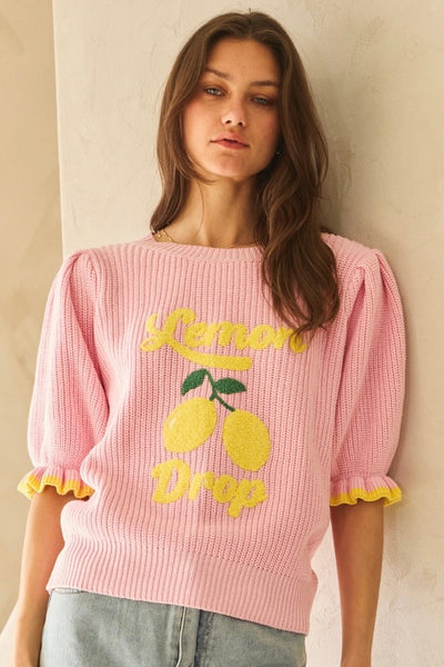 Lemon Drop knit Pullover