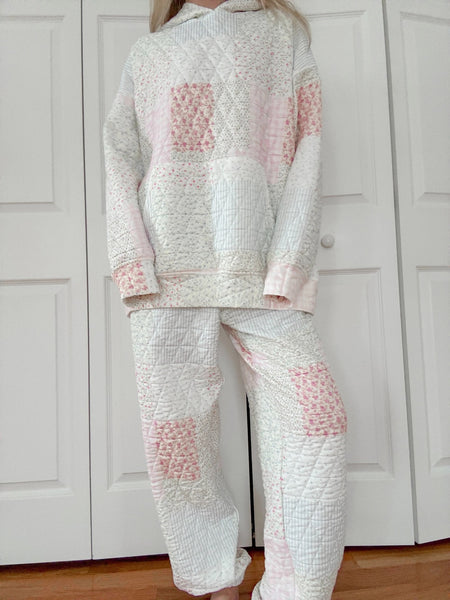 So Good! Pink Quilted joggers