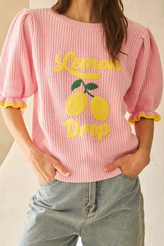 Lemon Drop knit Pullover