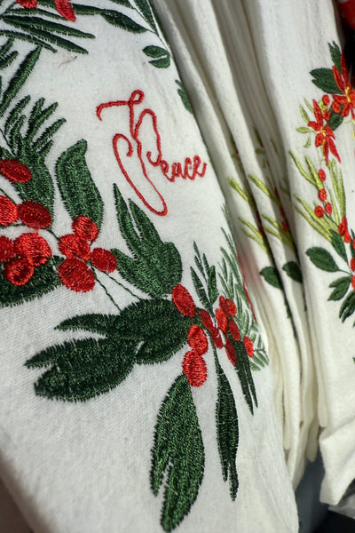 Heirloom Embroidered Dish Towel Bundle