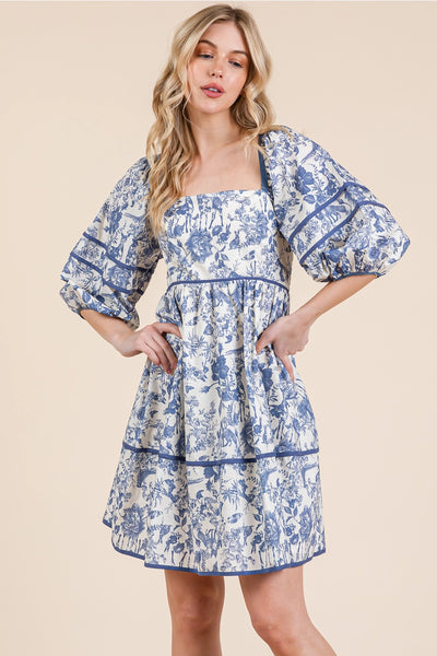 Amelie Toile Dress