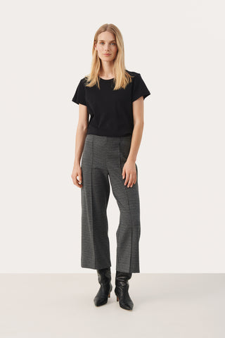 Ilisan Houndstooth Flat front Trousers