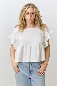 Isabelle peplum tee