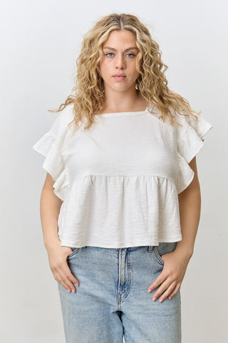 Isabelle peplum tee