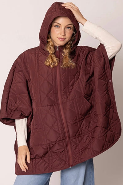 Lauren Quilted poncho